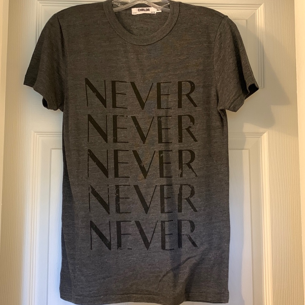 CHRLDR Never t-shirt, XS, worn once